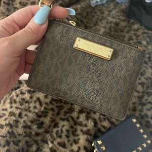 Mk brown wristlet